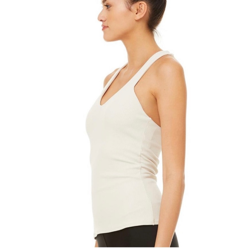 All Yoga Elevate Tank in Bone